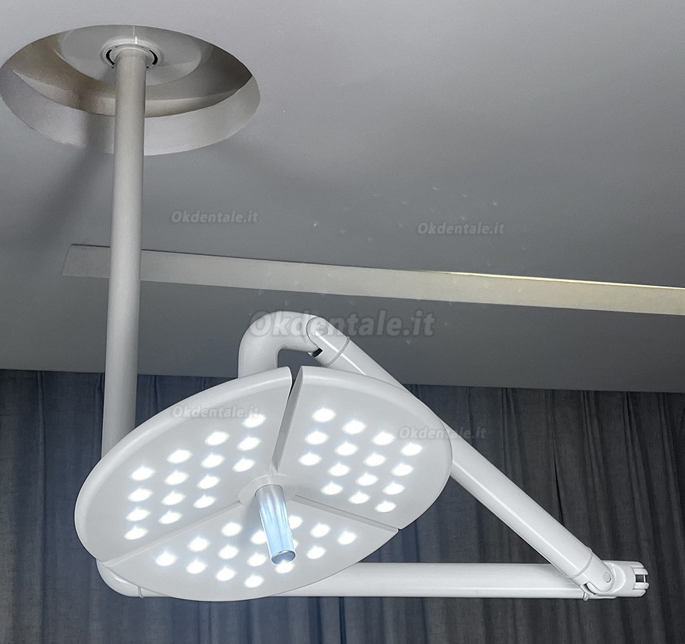 Lampada scialitica odontoiatrico a LED KWS KD-2036D-4 da 80W, lampada riunito odontoiatrico  a soffitto